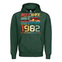 Sports Green Best Wife Since 1982 Zipper Hoodie - Bettercallsaul