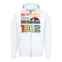 White Best Wife Since 1982 Zipper Hoodie - Bettercallsaul