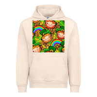 Sandshell St. Patrick's dwarf seamless pattern digital paper Urban Hoodie - BundleAndBundleShop