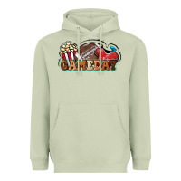 Matcha Game day football popcorn Heavyweight Hoodie - HowdyJamesFarm