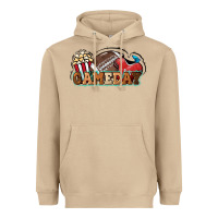 Mushroom Game day football popcorn Heavyweight Hoodie - HowdyJamesFarm