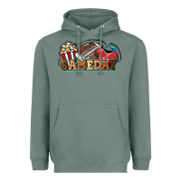 Sage Game day football popcorn Heavyweight Hoodie - HowdyJamesFarm
