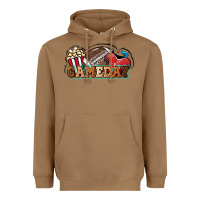 Toasted Coconut Game day football popcorn Heavyweight Hoodie - HowdyJamesFarm