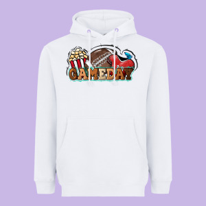 Game Day Football Popcorn Heavyweight Hoodie Designed By Howdyjamesfarm