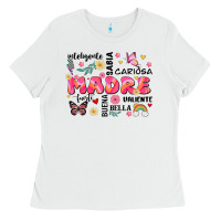 White ella es mama Ladies Tee - JahusDesignShop