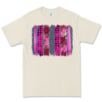 Bone valentine's day floral leopard brushstroke Premium Tee - AdoDesignShop