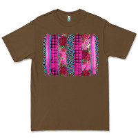 Cacao valentine's day floral leopard brushstroke Premium Tee - AdoDesignShop