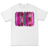 White valentine's day floral leopard brushstroke Premium Tee - AdoDesignShop