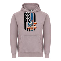 Vintage Zinc ems american flag Vintage Hoodie - MaliasSmallBusiness