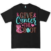 Black give cancer the boot Premium Tee - JahusDesignShop