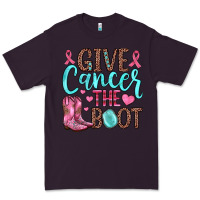 Plum give cancer the boot Premium Tee - JahusDesignShop