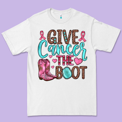 Give Cancer The Boot Premium Tee Designed By Jahusdesignshop