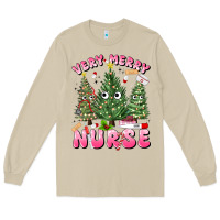Mushroom very merry nurse Long Sleeve Tee - MaliasSmallBusiness