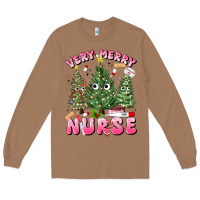 Toasted Coconut very merry nurse Long Sleeve Tee - MaliasSmallBusiness