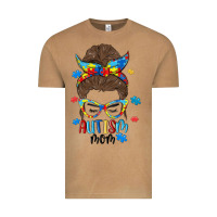 Vintage Camel messy bun autism mom Vintage Tee - MaliasSmallBusiness