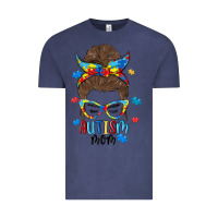 Messy Bun Autism Mom Vintage Tee | Teevron