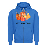 True Royal Happy Fall Y all Zipper Hoodie - Bettercallsaul