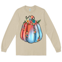 Flowers Pumpkin Long Sleeve Tee | Teevron