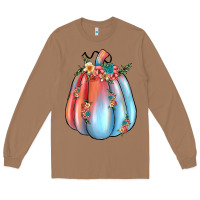 Toasted Coconut flowers pumpkin Long Sleeve Tee - JahusDesignShop