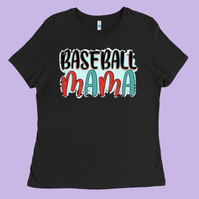 Baseball Mama Ladies Tee Designed By Jahusdesignshop