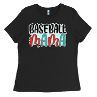 Black baseball mama Ladies Tee - JahusDesignShop