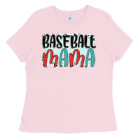 Bubblegum Pink baseball mama Ladies Tee - JahusDesignShop