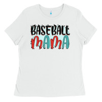 White baseball mama Ladies Tee - JahusDesignShop