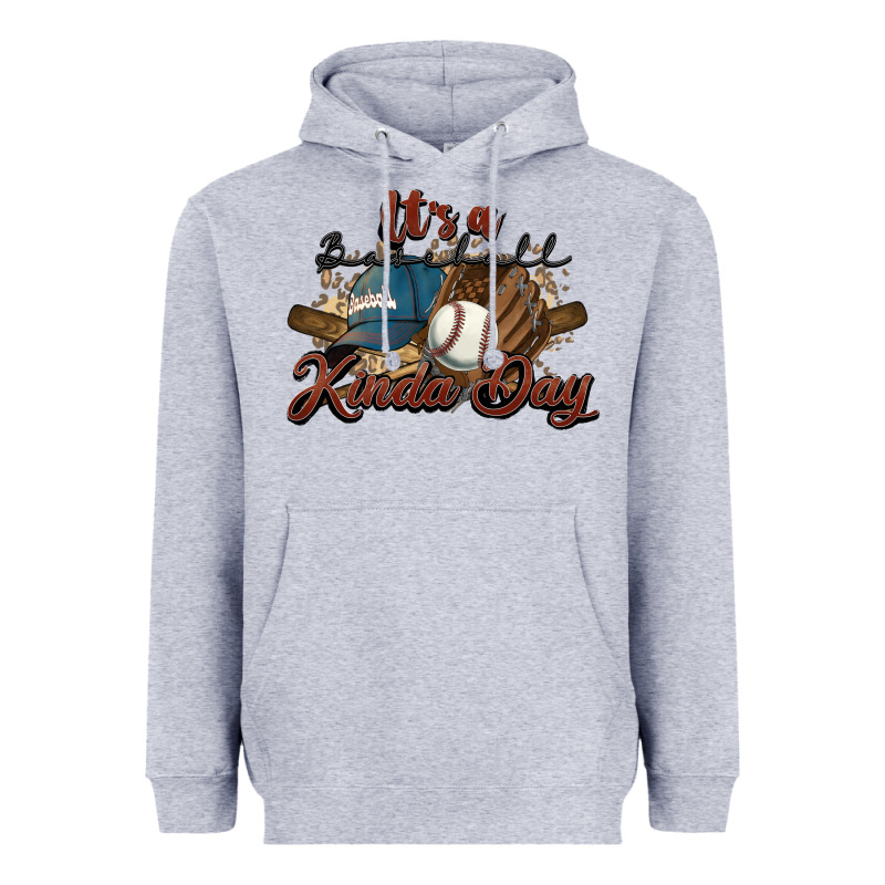 It's A Baseball Kinda Day Heavyweight Hoodie by HowdyJamesFarm | Teevron