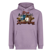 Lavender It's a Baseball kinda day Heavyweight Hoodie - HowdyJamesFarm