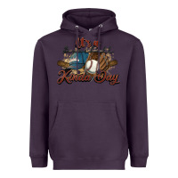 Plum It's a Baseball kinda day Heavyweight Hoodie - HowdyJamesFarm