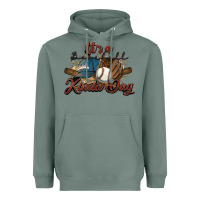 Sage It's a Baseball kinda day Heavyweight Hoodie - HowdyJamesFarm