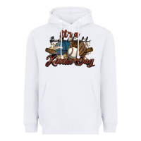 White It's a Baseball kinda day Heavyweight Hoodie - HowdyJamesFarm