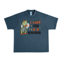 Midnight Navy i love you u r beautiful frog Urban Heavy Tee - MaliasSmallBusiness