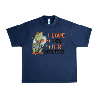Navy i love you u r beautiful frog Urban Heavy Tee - MaliasSmallBusiness