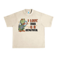 Sandshell i love you u r beautiful frog Urban Heavy Tee - MaliasSmallBusiness