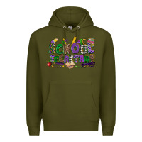 Army Green school secretary mardi gras Premium Hoodie - CowGirlArtShop