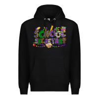 Black school secretary mardi gras Premium Hoodie - CowGirlArtShop