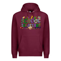 Burgundy school secretary mardi gras Premium Hoodie - CowGirlArtShop