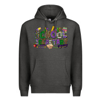 Charcoal Heather school secretary mardi gras Premium Hoodie - CowGirlArtShop