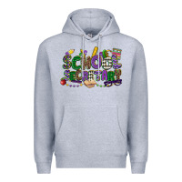 Heather Grey school secretary mardi gras Premium Hoodie - CowGirlArtShop