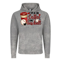 Cloud Rock i run on coffee and baseball Vintage Hoodie - MaliasSmallBusiness