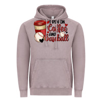 Vintage Zinc i run on coffee and baseball Vintage Hoodie - MaliasSmallBusiness