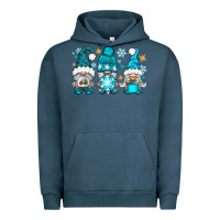 Pigment Midnight Navy winter gnomies Urban Hoodie - BundleAndBundleShop
