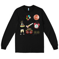 Black happy new year Long Sleeve Tee - MaliasSmallBusiness