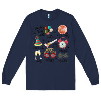 Navy happy new year Long Sleeve Tee - MaliasSmallBusiness