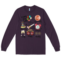 Plum happy new year Long Sleeve Tee - MaliasSmallBusiness