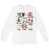 White happy new year Long Sleeve Tee - MaliasSmallBusiness