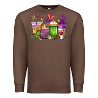 Chestnut mardi gras coffee cups cowgirl Premium Sweatshirt - CowGirlArtShop