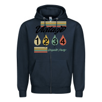 Navy Born In 1976 Zipper Hoodie - Bettercallsaul