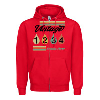 Red Born In 1976 Zipper Hoodie - Bettercallsaul